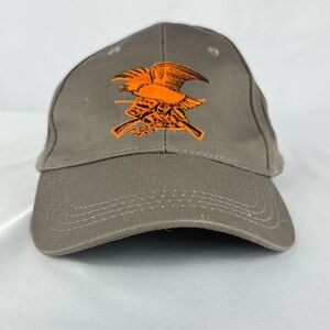 NRA National Rifle Association Gray Ball cap with Embroidered Logo